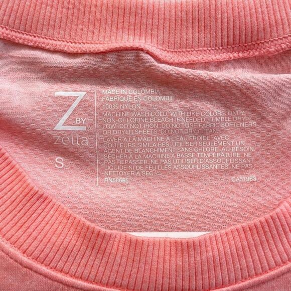 Z by Zella Bright Pink Seamless Top - Size: Small - Picture 3 of 7